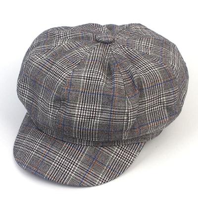 Universal Chemistry Cotton Glencheck Gray Newsboy Cap