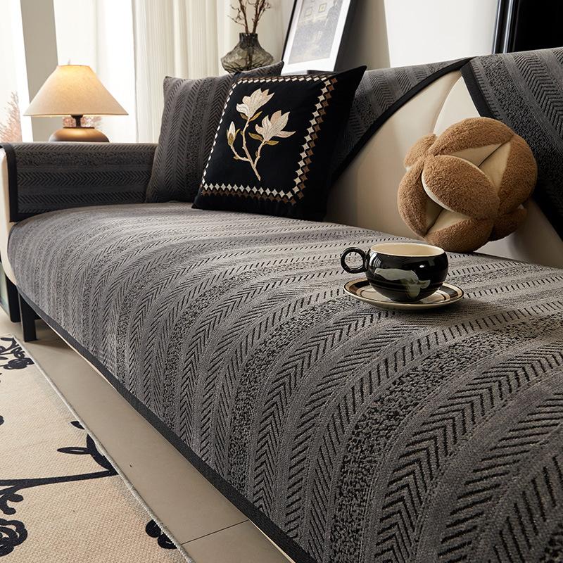 

Light Luxury High-End Chenille Sofa Cushion Universal In All Seasons New Sofa Cover Seat Cushion Non-Slip Cover Cloth Towel 70*70cm