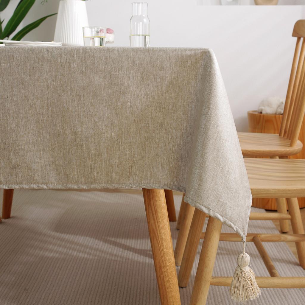 Tablecloth Waterproof And Oil-Proof Leave-In Fabric Simple Coffee Table Rectangular Cover Dining Table Cloth Household Tablecloth