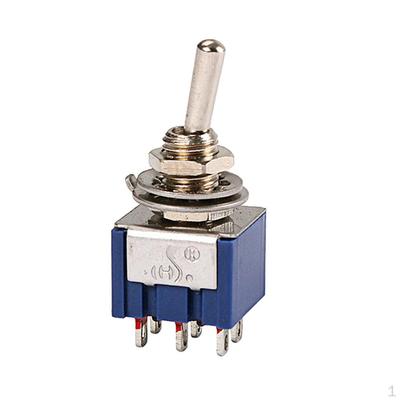 1pc Alloy SPDT 6pin 2 Position 6V Latching Switch Toggle