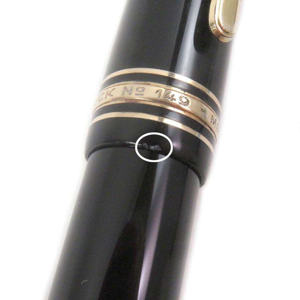 Very Good MONTBLANC fountain pen 149 Meisterstck Cap type Black gold 14C mens Used