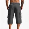 Men's Casual And Fashionable Lace-up Lightweight Sports Shorts - Men's Loose Multi-pocket Work Pants