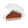 50pcs Plastic Cake Slice Boxes Clear Cheesecake Take Out Box Sandwich Packing Box Commercial