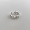 Stackable Design Heart Ring Silver Color Adjustable Ring Open Finger Ring  Valentines Gift