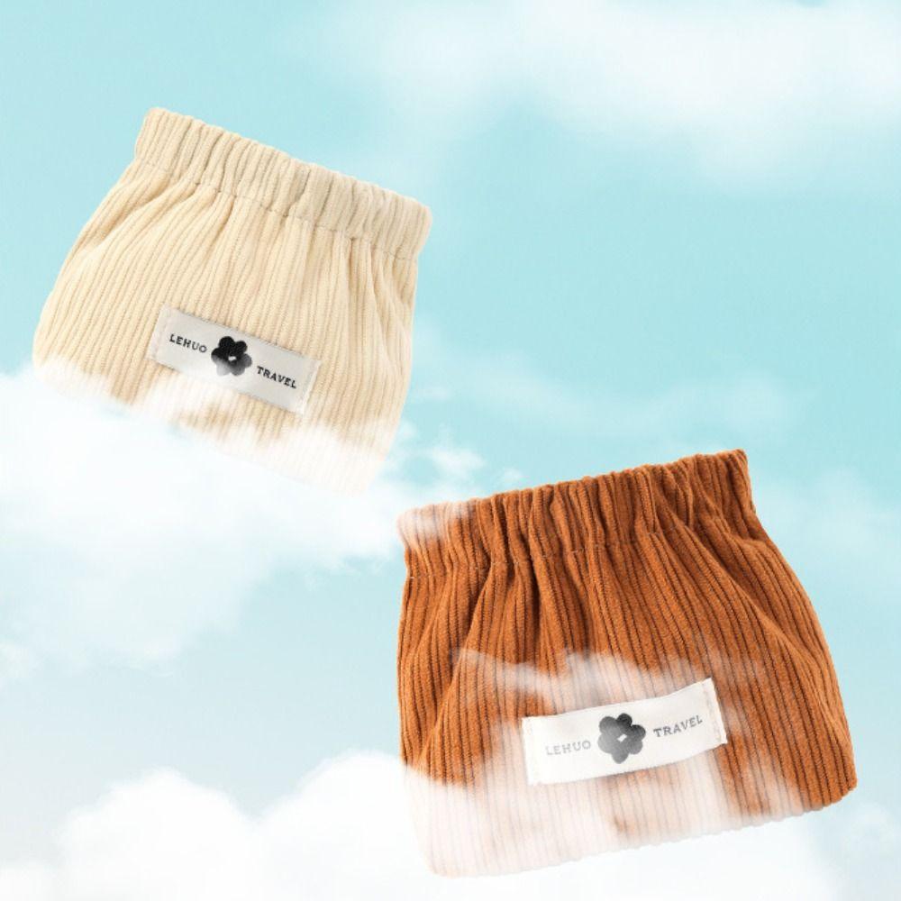Corduroy Mini Cosmetic Bag Makeup Bag Leaf Spring Bag Portable Lipstick Storage Bag  Travel