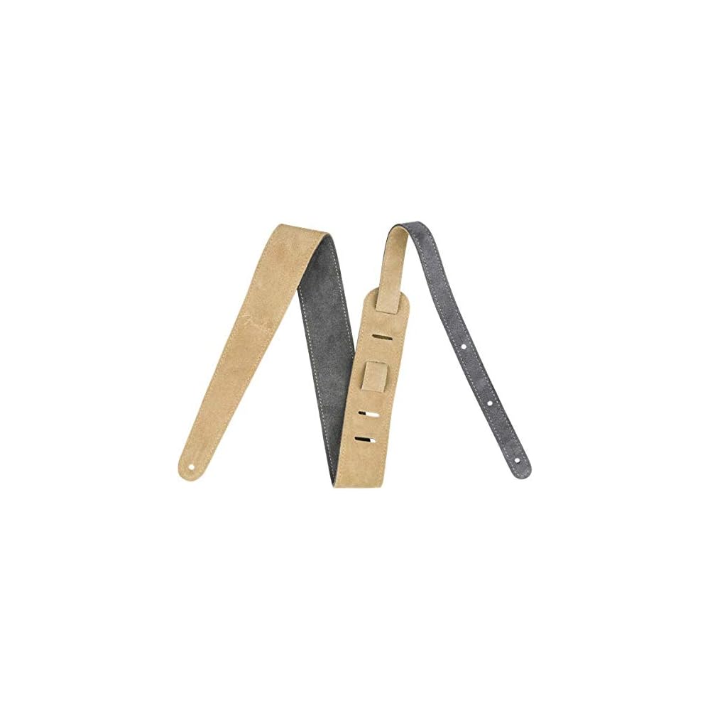 [Fender] Strap 2” Suede Strap, Gray/Tan, Reversible
