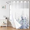 Hàndùn Double-Layer Botanical Polyester Shower Curtain