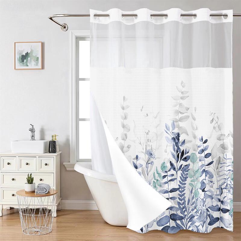 

Hàndùn Double-Layer Botanical Polyester Shower Curtain