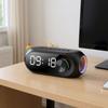 Radio FM Music Player with Alarm Clock Heavy Subwoofer BT Speaker Rechargeable Desktop Small BT Speaker for Party Outdoor Travel