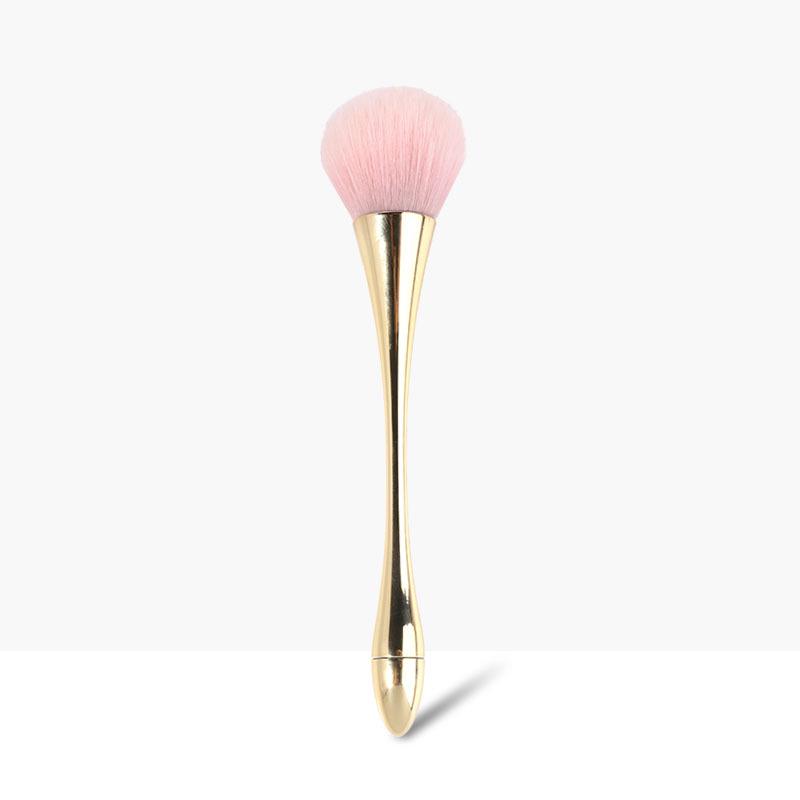 Extra Large Soft Bristle Powder Brush for Nail Dust & Blush with Small Waist Design