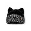 Cat Ear Shape Cat Ear Beanie Knitted Yarn Knitted Cat Hat New Knit Beanie  Women's Winter Hat