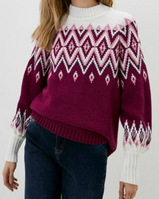 

2024 Autumn/Winter Women s Hot Selling Color Block Loose Knit Sweater with Round Neck - European & American Fashion Pullover. XXXL