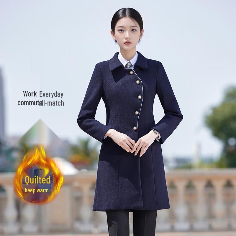 

Trojeman New Chinese Style Women s Wool Blend Coat 3XL