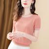 Summer Women's Ice Silk T-shirt Short Sleeve Loose and Versatile Round Neck Knitted Shirt Thin Top