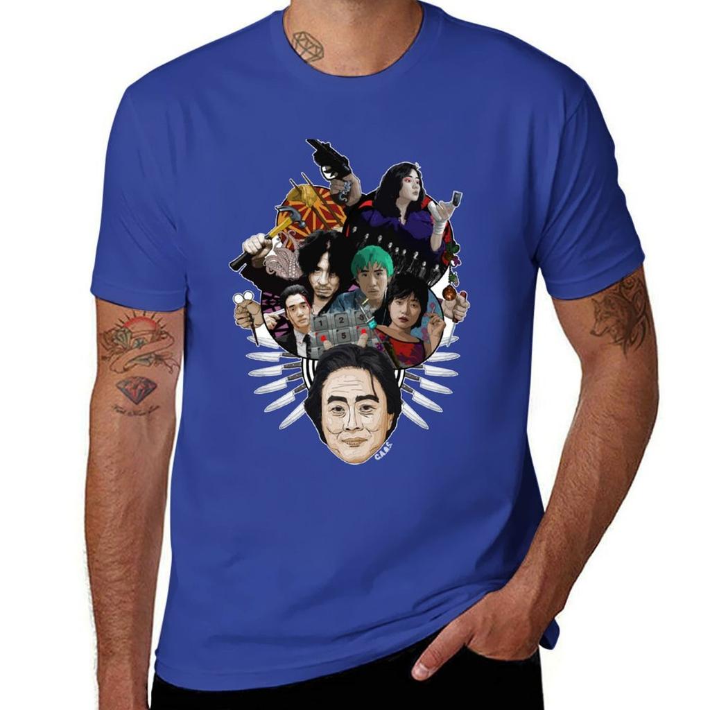 Park Chan-wook - Mash Up Tribute T-Shirt anime summer top Blouse shirts graphic tees mens t shirt graphic