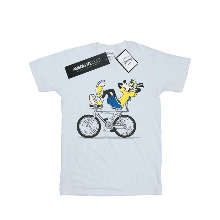 Disney Damen/Damen Goofy Tour De Goofy Baumwoll-Boyfriend-T-Shirt