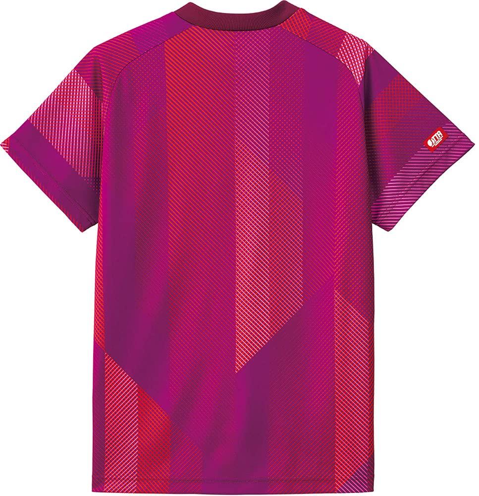 VICTAS Table Tennis Game Shirt Official Match Pink Size L V-GS203, Unisex, Qualification, (0300), (031487)