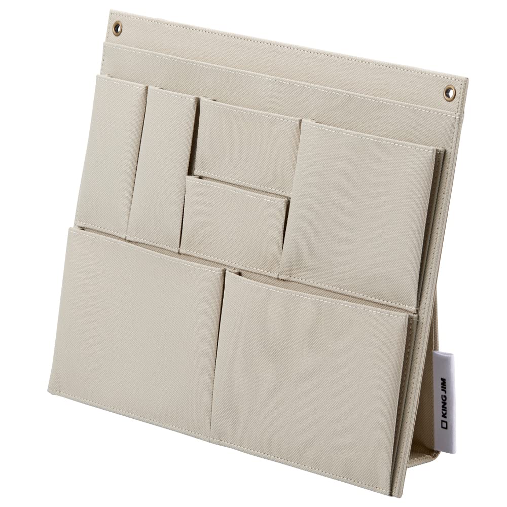 King Jim Storage Tool 8 Board, Board, Pockets, Beige, KSP003B-BE