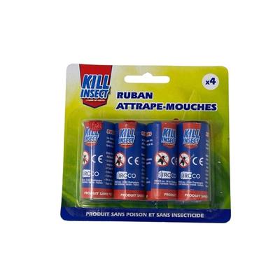 Pack of 4 Fly Catcher Ribbons – Insecticide-Free, Odorless & Easy To Install
