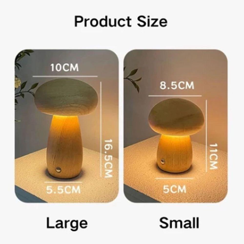 Wiederaufladbare LED-Pilz-Nachtlicht USB Dimmbares Nachtlicht Kreatives Geschenk Beistelllampe