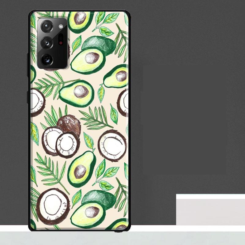 Summer Fruit Coconut Case For Samsung Galaxy S25 Ultra S21 S22 S23 S24 Ultra S9 S10 S20 Plus S25 FE Phone Cover