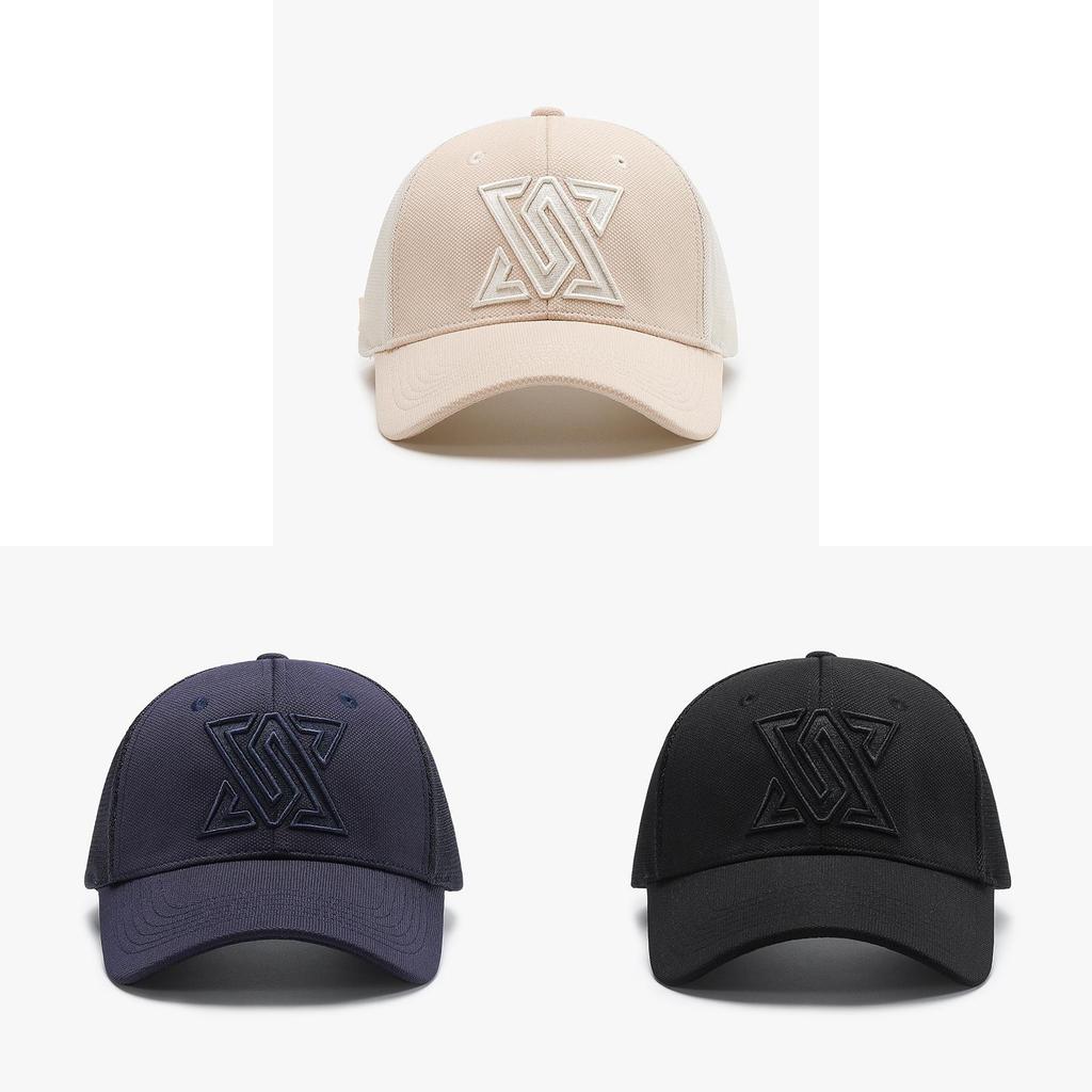 Polyester Mesh Baseball Cap With Sun Protection And Adjustable Fit For Summer Casual Wear