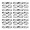 40pcs Wig Clip Set Stainless Steel DIY 9 Teeth Snap Comb Hair Extension Clips Accessories 1.3in Silver