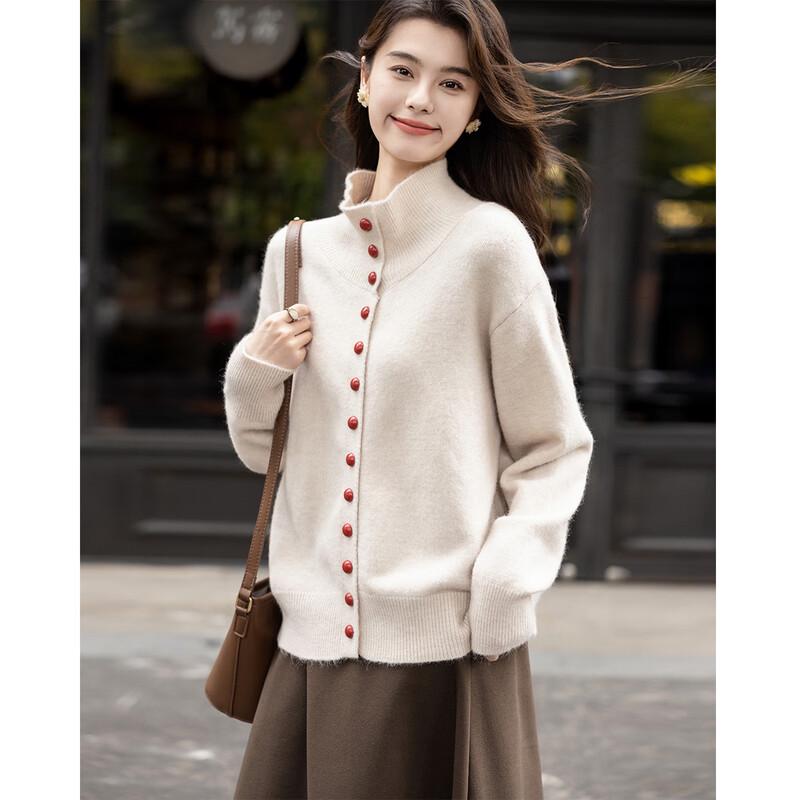 ITISF4 Women's Relaxed Winter Knit Cardigan