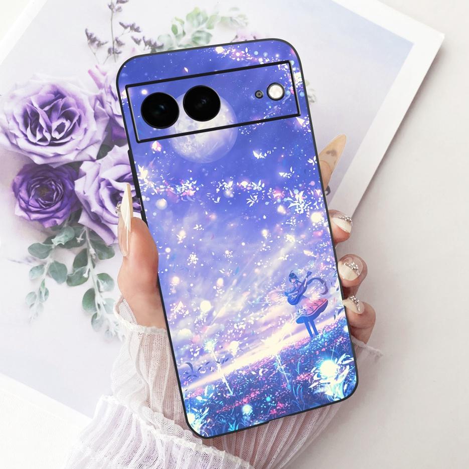 For Google Pixel 7A Case Pixel7 Pro Luxury Flower Butterfly Painted Cover Soft Silicone Case For Google Pixel 7 Pro Pixel7A Bags