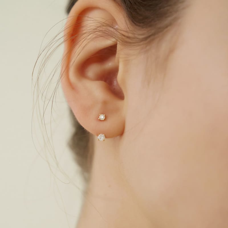 Tatiana (925 Silver) Moissanite Ear Jacket Earrings DE0004