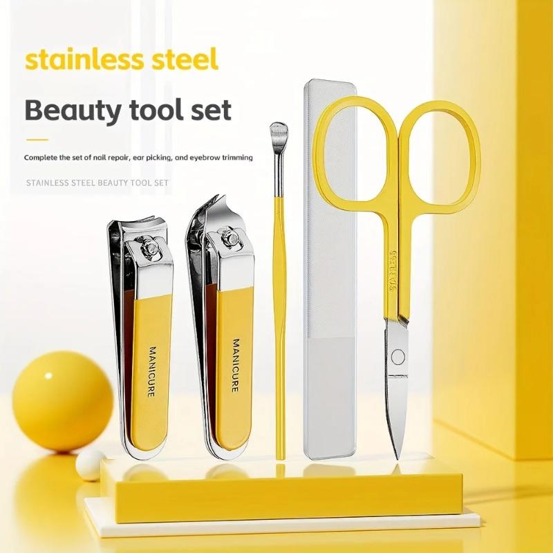 Nail Clipper Set Nail Clippers Home Miter Pedicure Tool Beauty Set Gift Nail Tool Set Ear Pick Spoon Set of 5