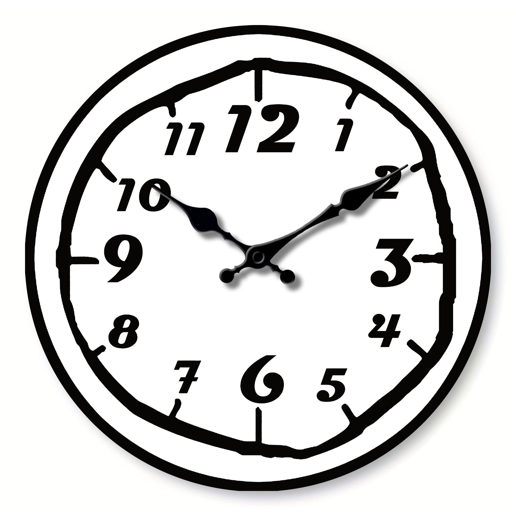 

1pc wooden wall clock, modern simple Arabic art digital design wall clock, home mute clock, for living room bedroom, room decora 10 inch