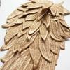 2Pcs/Pair Embroidery Angel Wing Applique Sewing Flower Collar Patch for Wedding Party Gown Bridal Dress Clothes DIY Crafts