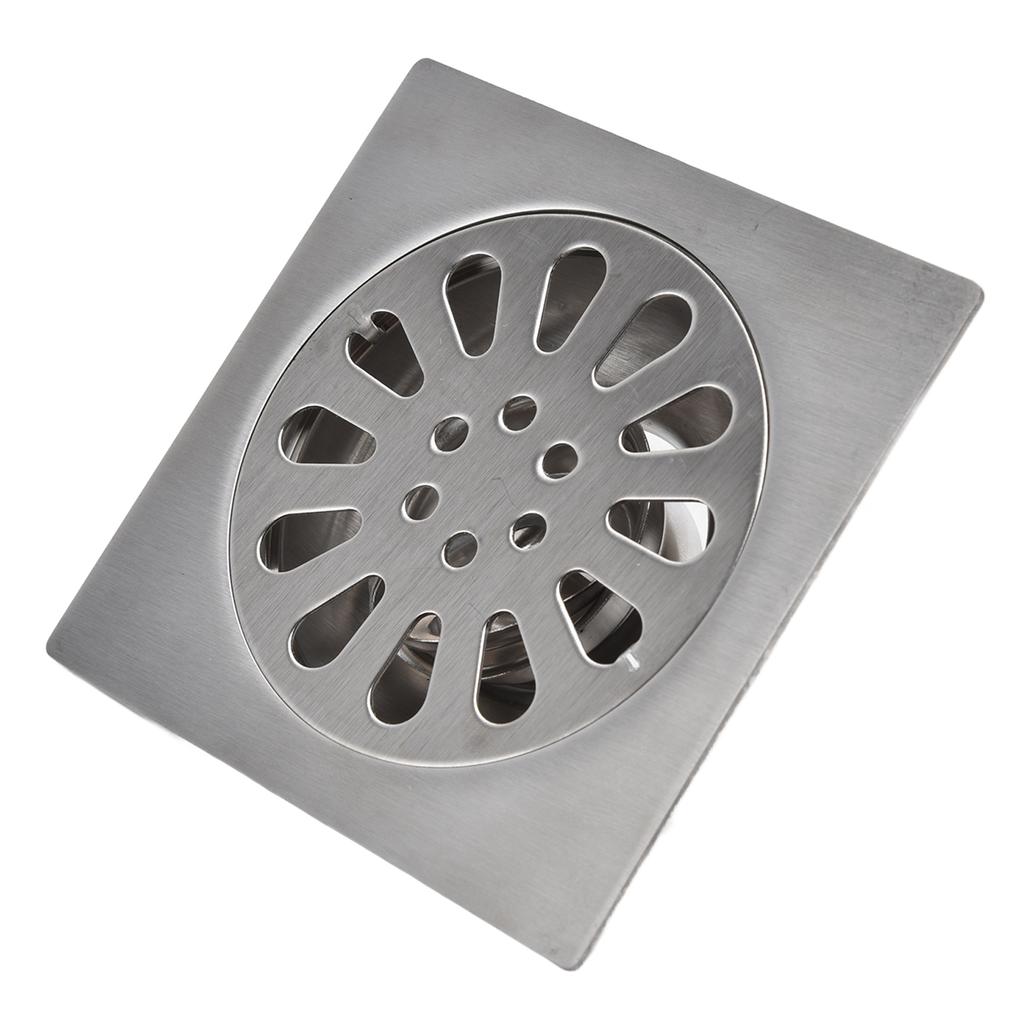 Shower Drain Square Shape Adjustable Tile Insertion Floor Drain Channel for Kitchen Bathroom