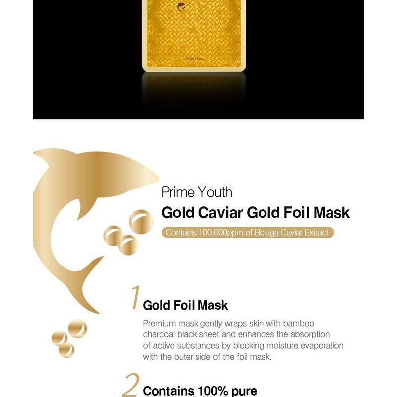 HOLIKA HOLIKA - Prime Youth Gold Caviar Foil Mask 1pc