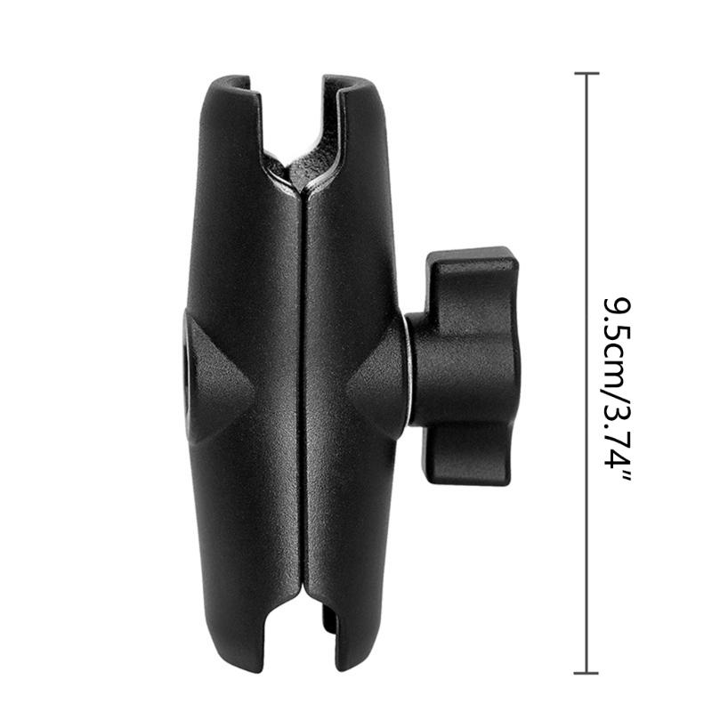 25mm Ballhead Double for Head Clamp Kit Motorcycle Double C for Head Clip Action Camera Bracket