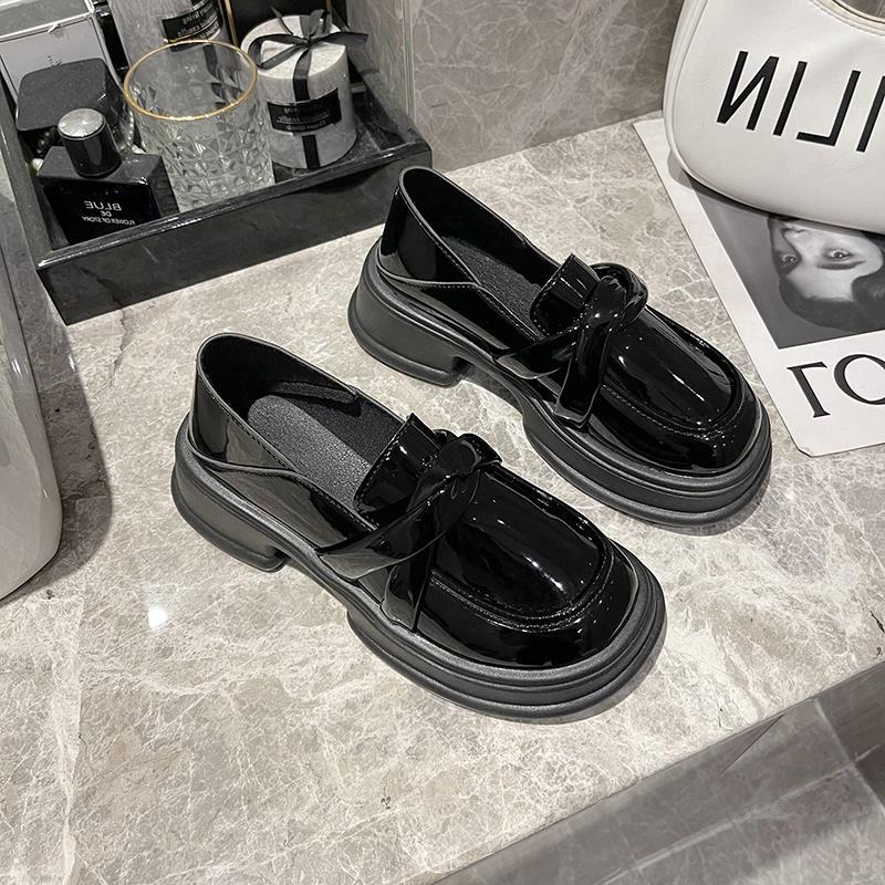 

Нишевая новая французская платформа Мэри Джейн кожаные туфли женские британский стиль маленькие мокасины летние кексы одинарные туфли мода 35