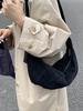 2025 Women's Retro Suede Croissant Crossbody Tote – Autumn/Winter Casual Shoulder Bag