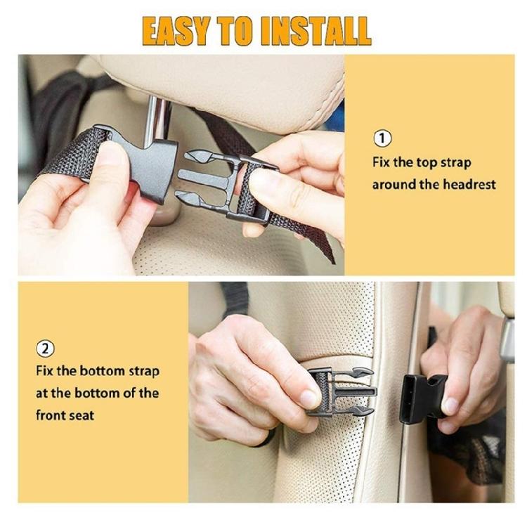 Vehicle Seat Back Storage Bag Waterproof Oxford Fabric Organizers Nonslip Hook Suitable For SUVs Sedans MPVs