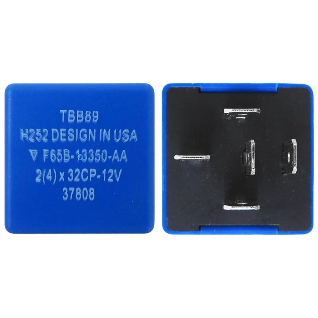 Premium 5 pin 12 Volt Turn Signal Flasher Relay for Lights for Ford 1995-2014 F350 F150 F250 F350 Super Duty Escape Excursion Expedition