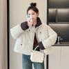 Winter New Cotton-padded Clothes Women's Short Loose Stand-up Collar Down Cotton-padded Clothes Women's Thickened Cotton-padded Jacket