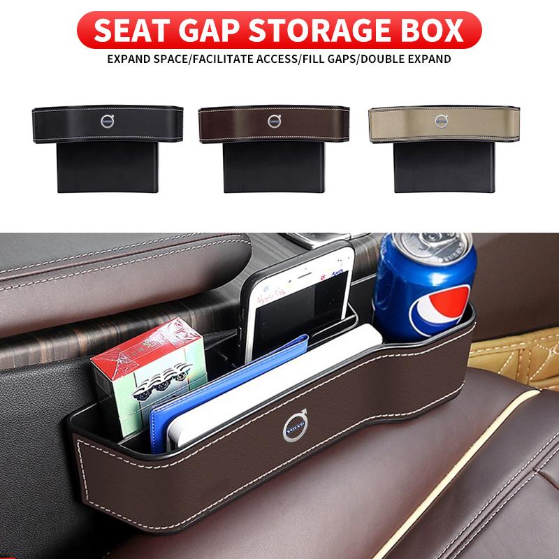 Car Seat Crevice Storage Filler Munti-functional Pocket Stowing Tidy For Volvo RDESIGN XC60 XC90 S60 S80 S60L V40 V60 AWD V90
