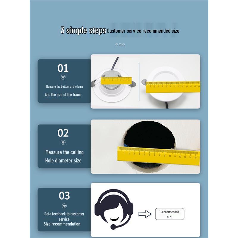 LED Recessed Spotlight Trim and Enlarge Hole Opener Set