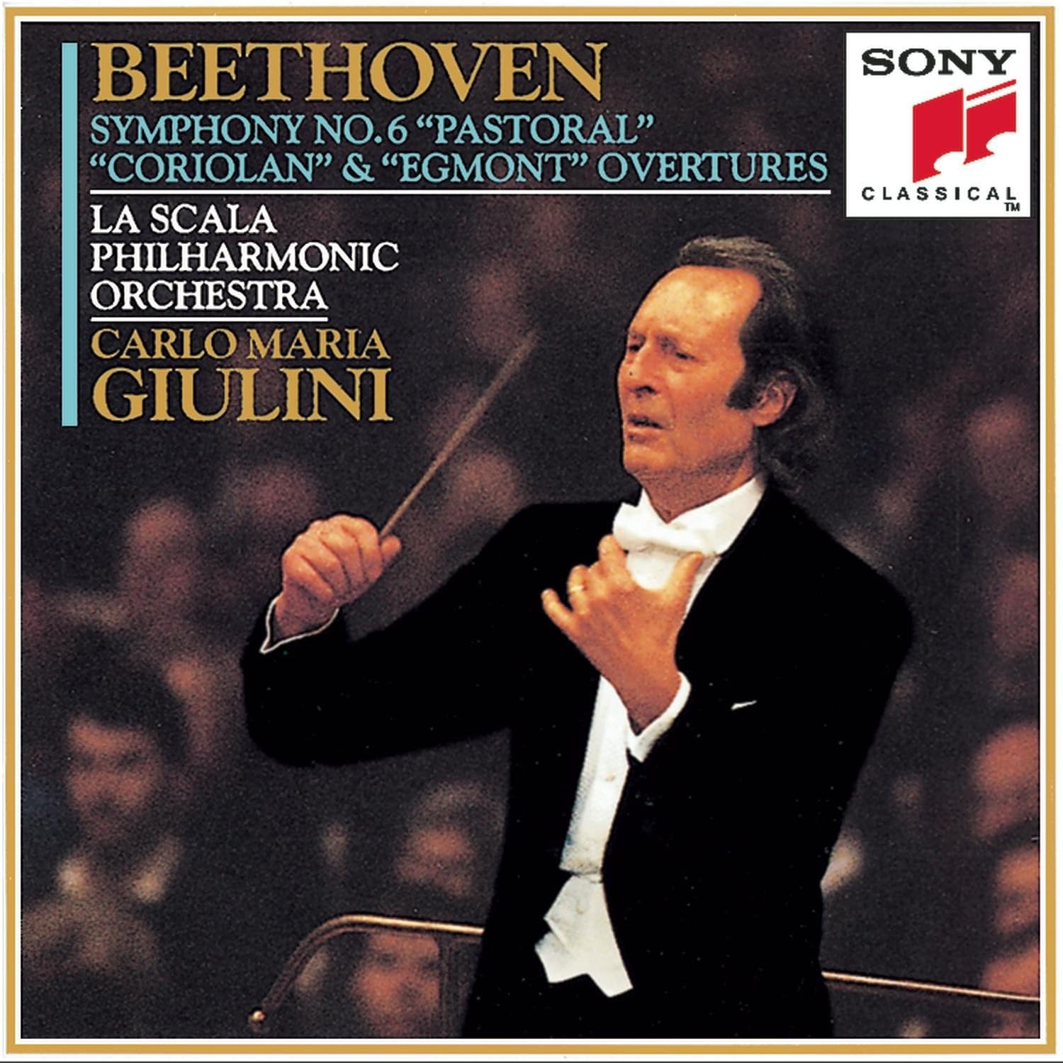 

CD BEETHOVEN, GIULINI; LA SCALA PHILHA - Symphony 6 Pastoral / Overtures SK53974 Non Japan Classical Used
