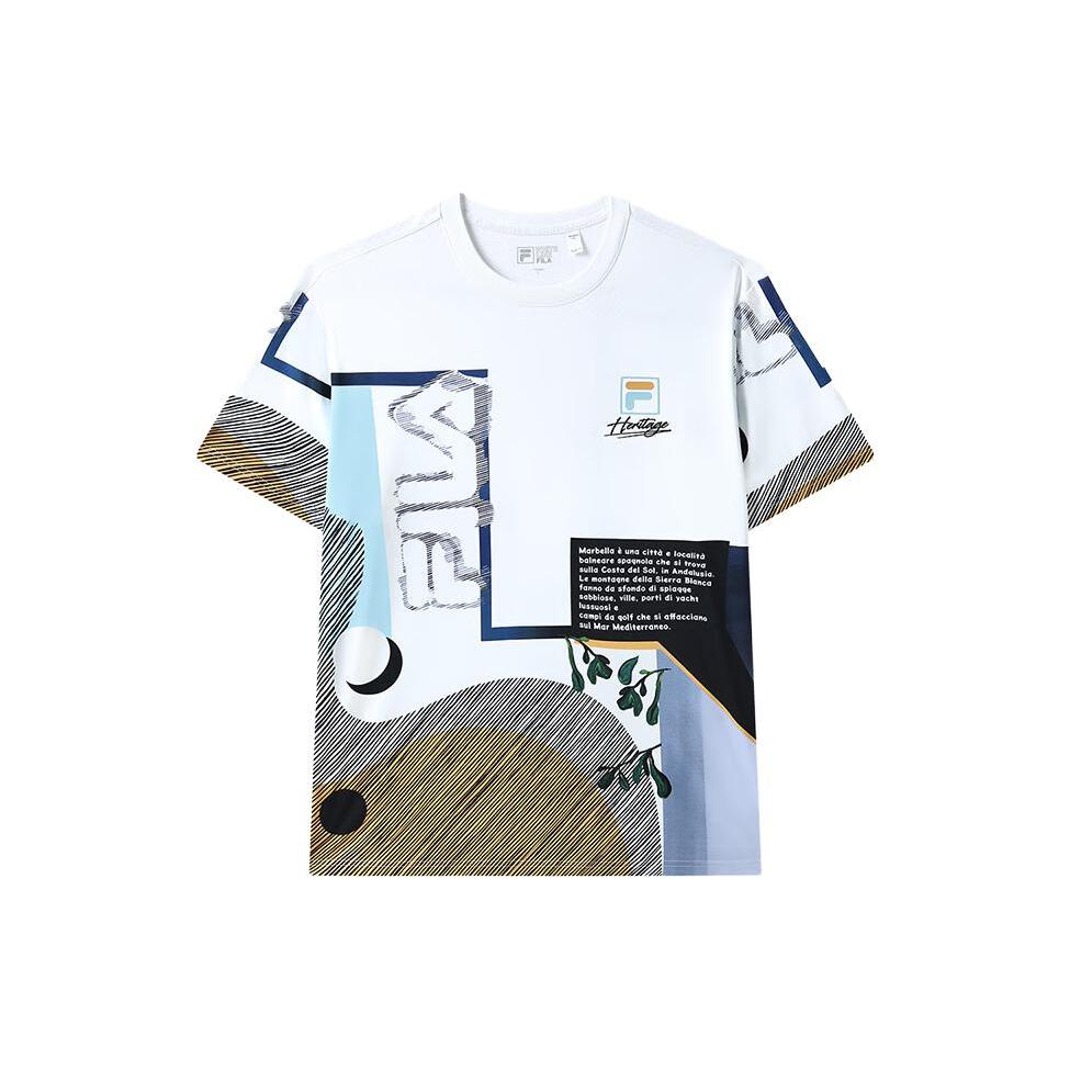 

New FILA Set-in Sleeve T-Shirt Men s Multicolor F11M328101FZA M