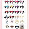 Handmade Cartoon Minnie Mickey Ear Headband Sparkly Animal Rabbit Hairpiece For Adults And Kids