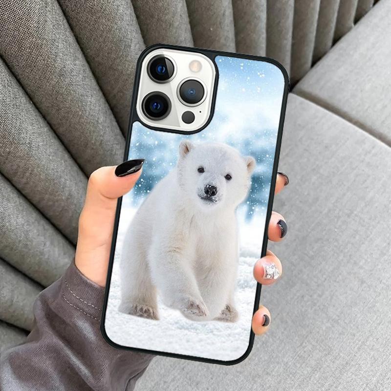 Polar Bears Otter Animal Phone Case For iPhone 17 Air 16 16e 15 13 14 Pro Max 11 12 Plus 2022 MAX Shell Cover Coque