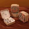 Vintage Leather Mini Jewerly Storage Box Colorful Jewelry Ring Organizer Case for Rings Earrings Necklaces Gifts for Women
