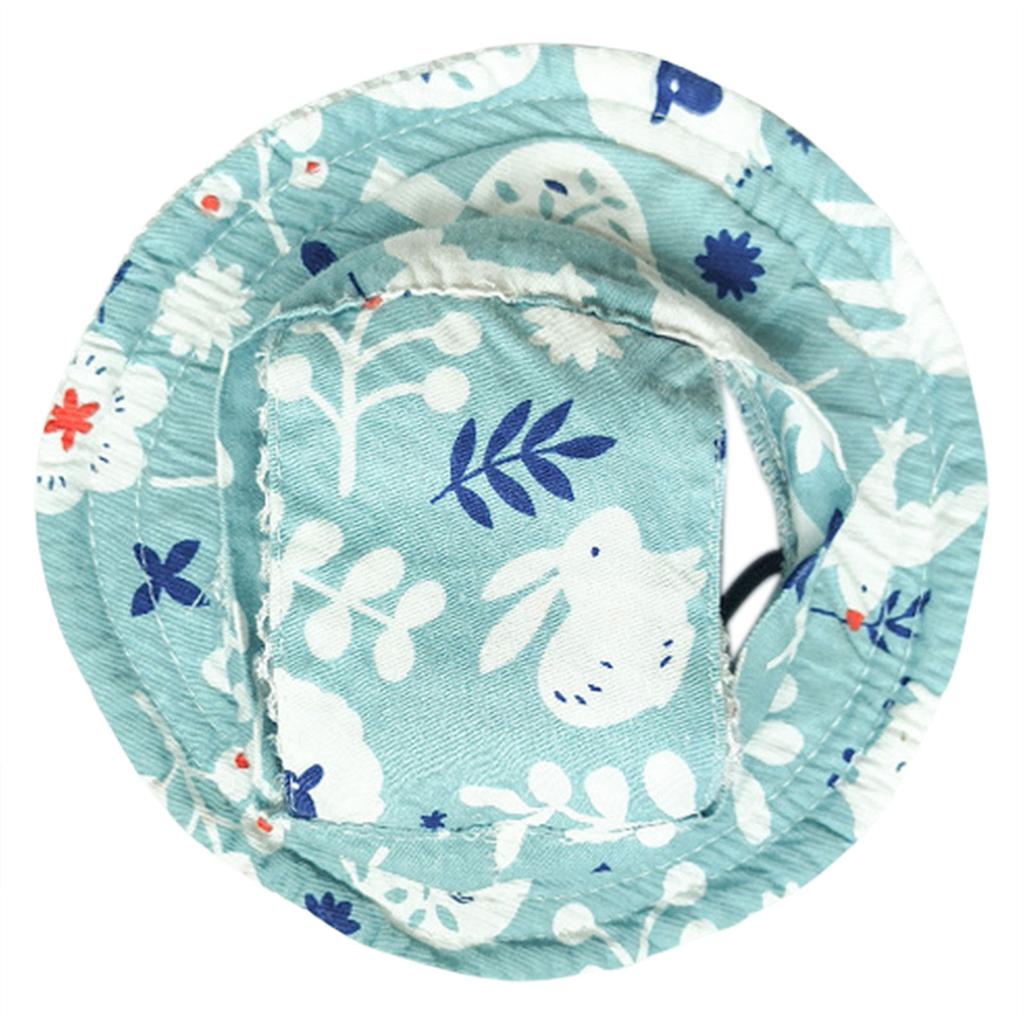 Welpen Sonnenhaube Zubehör Bucket Hat mit Ohrenlöchern Riemen Outdoor Hut Kopfbedeckung Outdoor Fischerhut Foto Requisiten