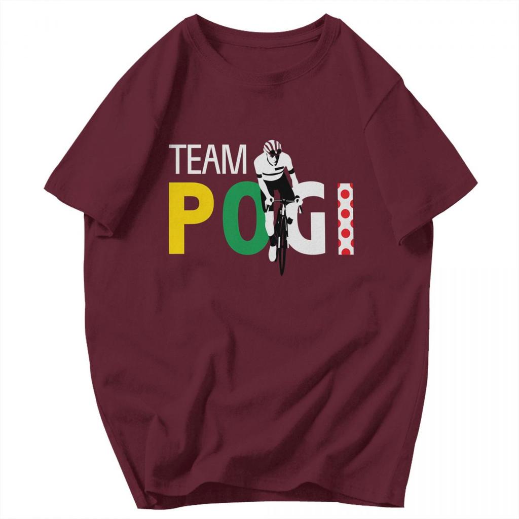 Men T Shirt Team Pogi Tadej Pogacar Tour De France Cotton Y2K Graphic Tees Unisex Clothes T Shirts
